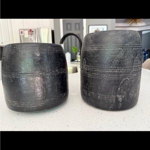 Elegant Black Home Accents Vases